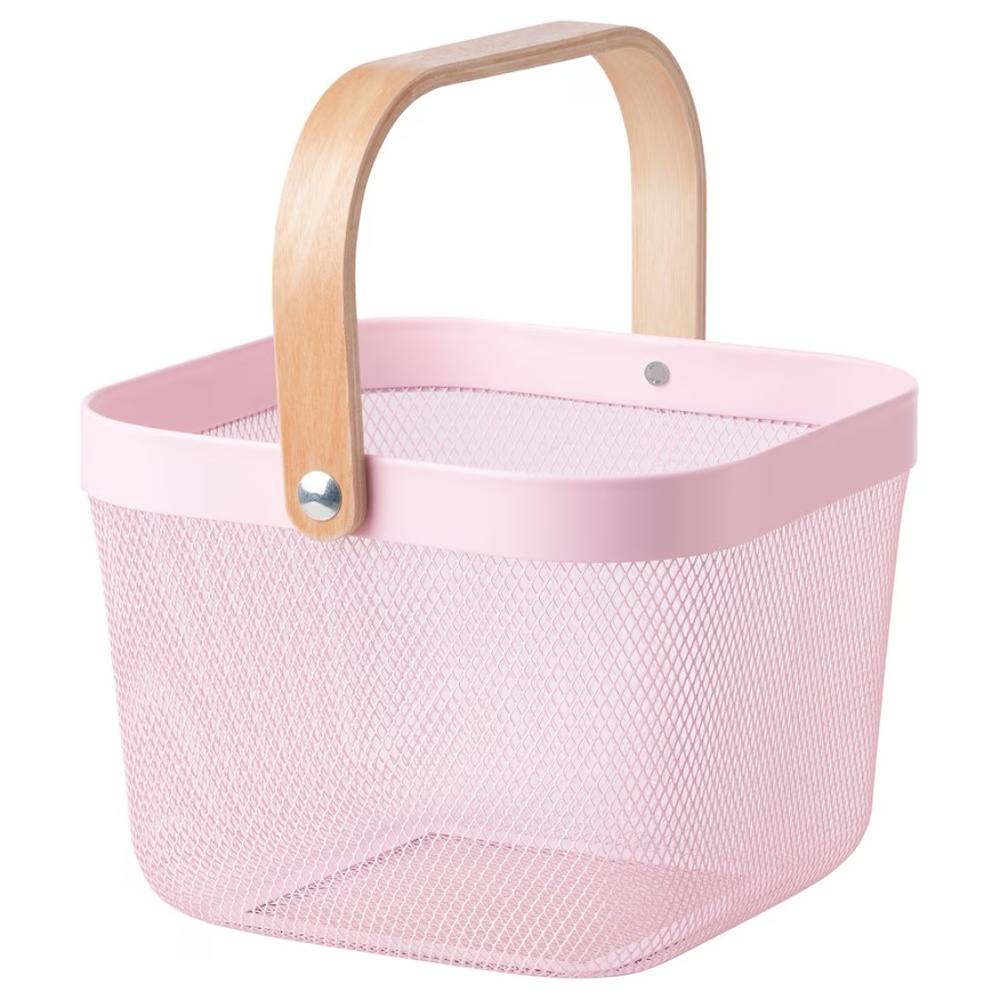 IKEA RISATORP Wire Basket,‎ Pink (805.886.90) NEW
